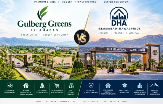 Gulberg Greens vs DHA Islamabad – Complete Comparison 2026